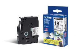 Brother TZ-FX241 / TZe-FX241, 18mm x 8m, czarny druk / biały podkład, taśma oryginalna