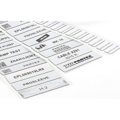 Partex EPL100050LR9C 100x50mm, biała, 500 szt., EPL etykieta panelu