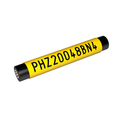 Partex PHZF20048BN4, płaska, żółty 100m, PHZ termokurczliwa, rurka certyfikowana