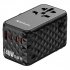 Verbatim UTA-10 GaN III 32125, Uniwersalny adapter podróżny, 2x USB-C PD i QC 4+, 1x USB-C PD 3.0, 1x USB-A QC, czarny, 140 W