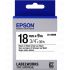 Epson LabelWorks LK-5WBN C53S655006 18mm x 9m, czarny druk / biały podkład, taśma oryginalna