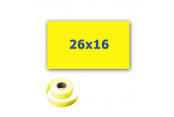 Cenové etykiety do kleští, obdélníkové, 26mm x 16mm, 700 szt., signální żółte