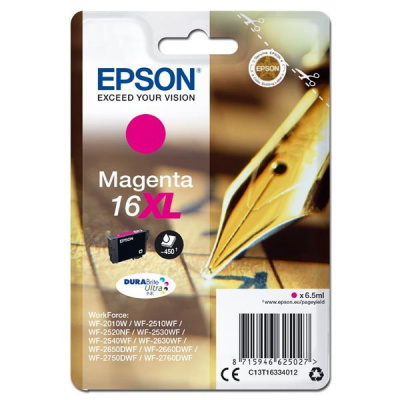 Epson 16XL C13T16334012 purpurowy (magenta) tusz oryginalna