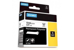 Dymo Rhino 18483, S0718210, 12mm x 5,5m czarny druk / biały podkład, taśma oryginalna