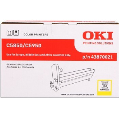 OKI 43870021 żółty (yellow) bęben oryginalny