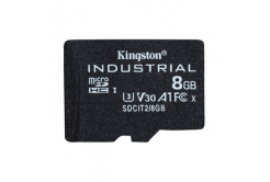 Kingston karta pamięci Micro Secure Digital Card Industria, 8GB, micro SDHC, SDCIT2/8GBSP, UHS-I U3 (Class 10), V30, A1, pSLC karta