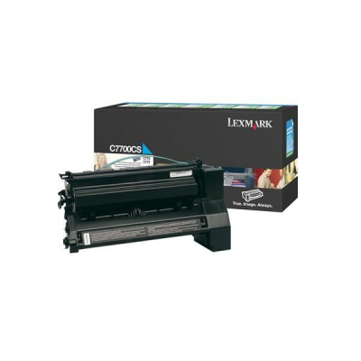Lexmark C7700CS błękitny (cyan) toner oryginalny