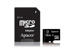 Apacer karta pamięci Secure Digital Card, 16GB, micro SDHC, AP16GMCSH4, Class 4, bulk bez adaptera, SPRZEDAŻ