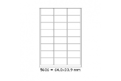Samoprzylepne etykiety 64 x 33,9 mm, 24 etykiet, A4, 100 arkuszy