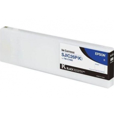 Epson SJIC26P-K C33S020618 dla ColorWorks, czarny (black) tusz oryginalna
