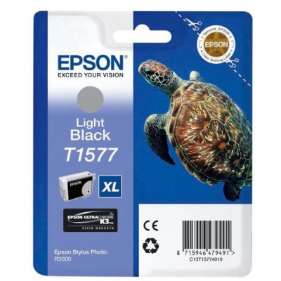 Epson T1577 C13T15774010 jasno czarny (light black) tusz oryginalna