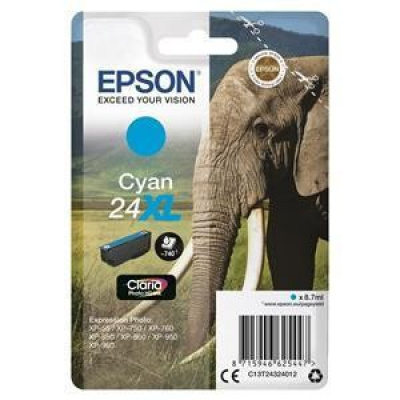 Epson T24324012, T2432 błękitny (cyan) toner oryginalny