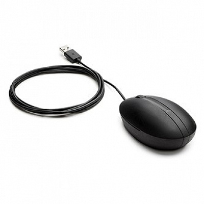 HP 9VA80AA 320M Wired Mouse Mysz przewodowa, czarna, 1200 DPI