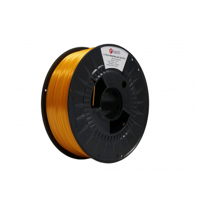 C-Tech 3DF-P-SPLA1.75-2000 3D filament, PREMIUM LINE, Silk PLA, RAL2000, 1,75mm, 1000g, Żółty - Pomarańczowy (Yellow - Orange)