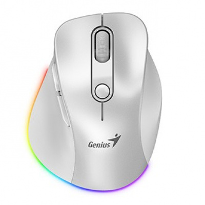 Mysz bezprzewodowy, Genius Ergo 9000S Pro 31030039400, biały, optyczna, 2400DPI