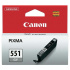 Canon CLI-551GY, 6512B001 szary (grey) oryginalny kartridż