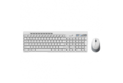 Genius SlimStar 8230, sada klávesnice s bezdrátovou optickou myší, 1x AA, 1x AA, CZ/SK, klasická, Dual-Mode typ bezdrátová, bílá, 
