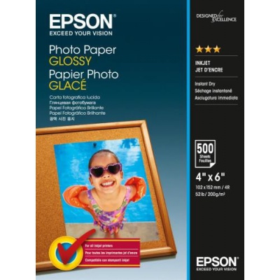 Epson S042549 Photo Paper biały błyszczący papier fotograficzny 10x15cm 200 g/m2 500 szt.