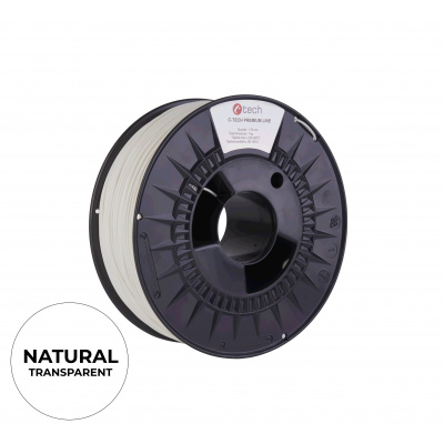 C-Tech 3DF-P-PETG1.75-TRA 3D filament, PREMIUM LINE, PETG, 1,75mm, 1000g, Przezroczysty (Transparent)