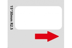 Niimbot A2A68601301, 15x30mm, 195szt., białe etykiety samoprzylepne