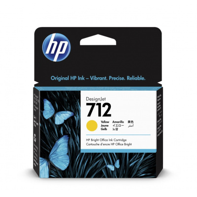 HP 712 3ED69A żółty (yellow) tusz oryginalna