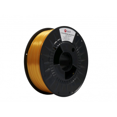 C-Tech 3DF-P-SPLA1.75-1023 3D filament, PREMIUM LINE, Silk PLA, RAL1023, 1,75mm, 1000g, Żółty sygnałowy (Traffic yellow)