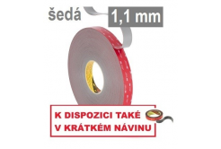 3M VHB™ GPH-110GF Oboustranně silně lepicí páska, tl. 1,1 mm 9 mm x 33 m