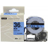 Epson LK-7LBP, SC36BW, C53S657504, 36mm x 9m, czarny druk / niebieski podkład, taśma zamiennik