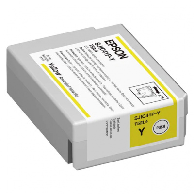Epson SJIC42P-Y C13T52M440 dla ColorWorks, żółty (yellow) tusz oryginalna