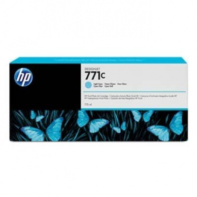 HP 771C B6Y12A jasno błękitny (light cyan) tusz oryginalna