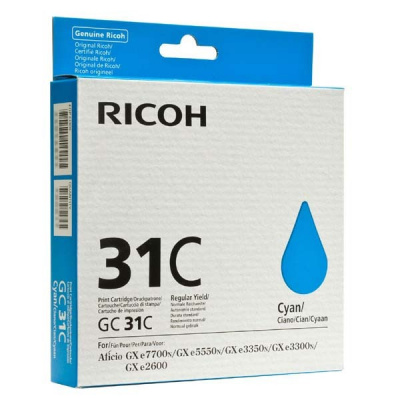 Ricoh GC-31C 405689 błękitny (cyan) tusz oryginalna