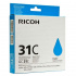 Ricoh GC-31C 405689 błękitny (cyan) tusz oryginalna