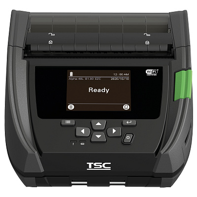 TSC A40LR-A001-1002 DT, drukarka etykiet, Alpha 40L, USB, BT (iOS), Wi-Fi, NFC, 8 punktów/mm (203 dpi), RTC, wyświetlacz, RFID, OPOS
