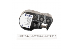 Brady M4-89-422 / 170737, 12.70 mm x 38.10 mm, Polyester, czarny druk / biały podkład