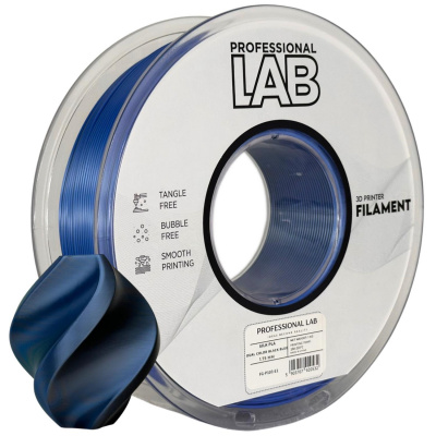 Professional Lab FG-P103-E1, 3D filament, PLA Silk, 1,75mm, 1000g,  Dual Color, Wielokolorowy (Black, Blue)