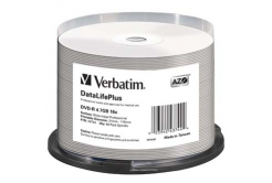 Verbatim DVD-R, DataLifePlus Wide Inkjetr Printable, 43744, 4.7GB, 16X, cake box, 50-pack, 12cm, pro archivaci dat