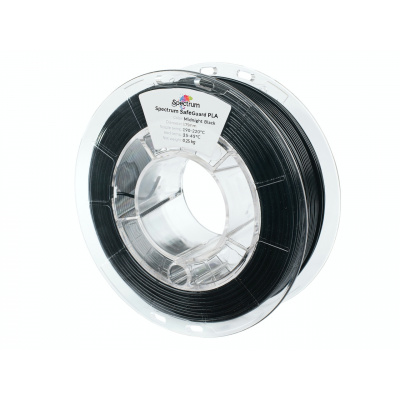 Spectrum 81552 3D filament, SafeGuard PLA, 1,75mm, 250g, Czarny (Deep black)