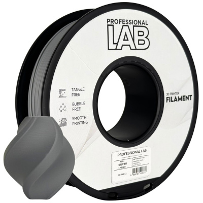 Professional Lab FG-P49-E1, 3D filament, PLA+, 1,75mm, 1000g, Srebrny (Silver)