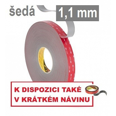 3M VHB™ GPH-110GF Dwustronna taśma klejąca o wysokiej sile klejenia, gr. 1,1 mm 12 mm x 3 m