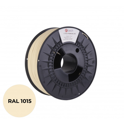 C-Tech 3DF-P-PETG1.75-1015 3D filament, PREMIUM LINE, PETG, jasna kość słoniowa, RAL1015, 1,75mm, 1kg