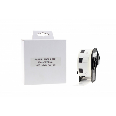 Brother zamiennik DK-11221, 23mm x 23mm, etykiety papierowe 