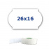 Etykiety cenowe do oznaczania szczypiec, 26mm x 16mm, 700 szt., białe