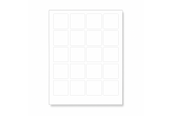 Etykiety samoprzylepne 45 x 45 mm, 24 etykiet, A4, 100 arkuszy
