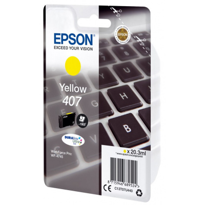 Epson 407 C13T07U440 żółty (yellow) tusz oryginalna