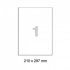 Samoprzylepne etykiety R0502.1123 210 x 297 mm, 1 etykieta, A4, 50 arkuszy