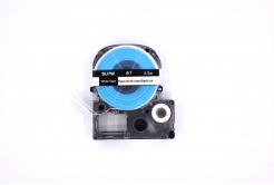 Epson SU7W, 7mm, 12mm x 2,5m, czarny druk / biały podkład, termokurczliwa, taśma zamiennik