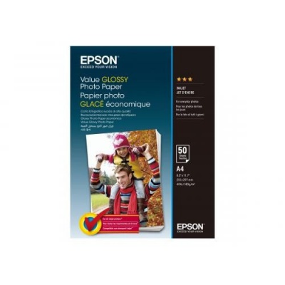 Epson S400036 Value Glossy Photo Paper, błyszczący, biały, papier fotograficzny, A4, 200 g/m2, 50 szt.