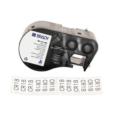 Brady M4-141-499 / 170807, 25.40 mm, Nylon, czarny druk / biały podkład