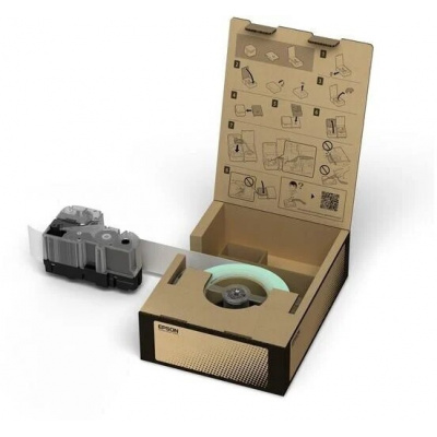 Epson LabelWorks BR-VN24YB-E C53S666004 24mm x 45m, czarny druk / żółty podkład, winyl, taśma oryginalna