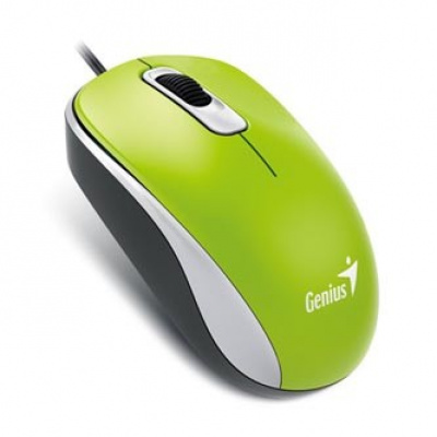 Genius Mysz DX-110 31010116112, 1000DPI, optyczna, 3tl., przewodowy USB, zielony